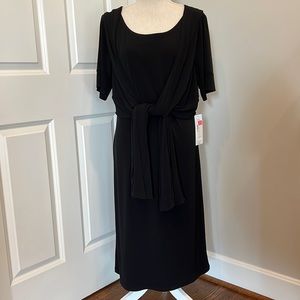 PETER NYGARD black dress with front sash